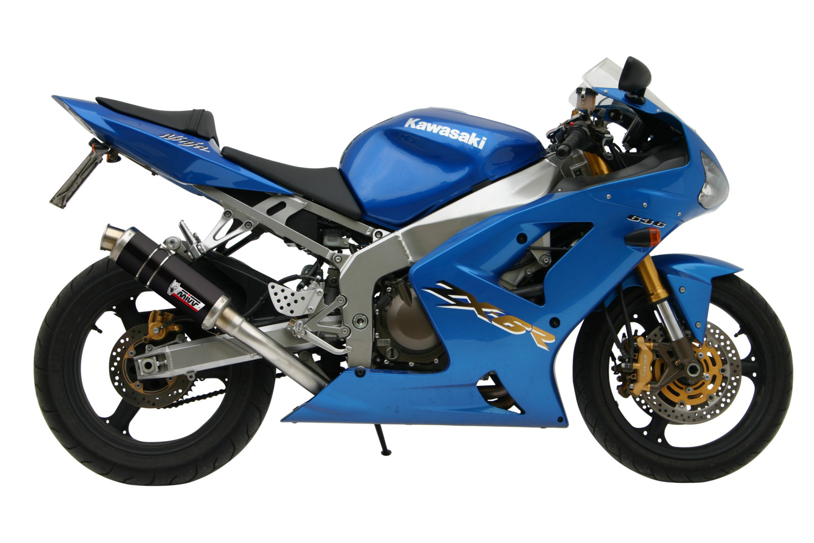 Pot d&rsquo;&eacute;chappement KAWASAKI ZX-6 R 636 Mivv Gp Inox noir K.009.LXB