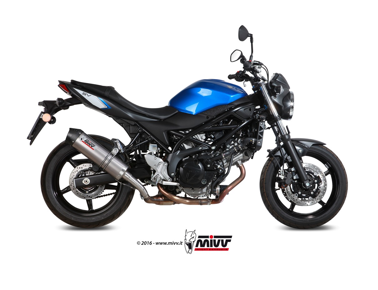 Scarico SUZUKI SV 650 Mivv Oval تيتانيوم بغطاء كربوني S.045.L4C