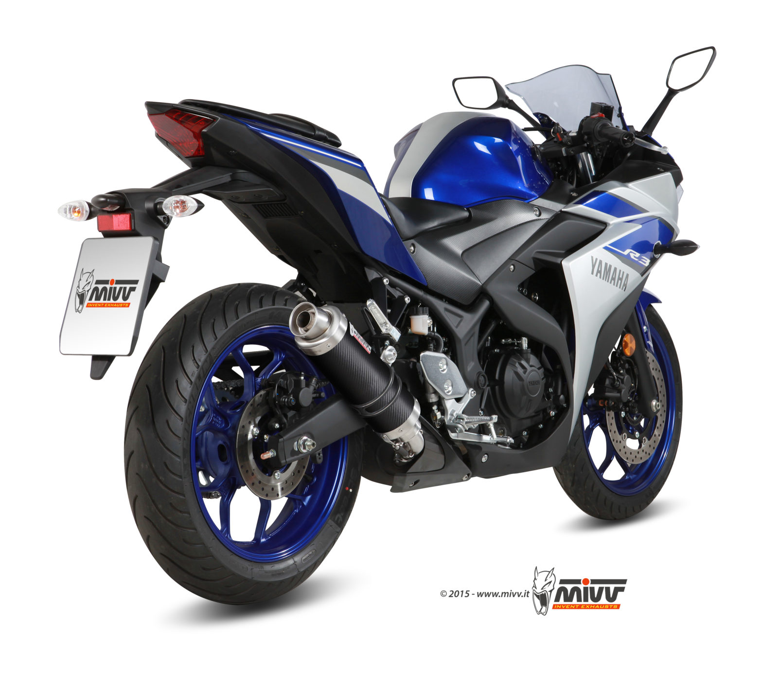 Pot d&rsquo;&eacute;chappement YAMAHA YZF R25 Mivv Gp Carbone Y.048.L2S