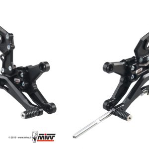 00.A.RS.0008.B - Rear sets Kawasaki ZX-6 R black colour