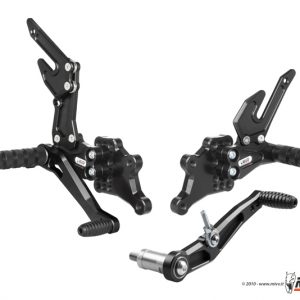 00.A.RS.0010.B - Rear sets Suzuki GSX-R 600/750 black colour