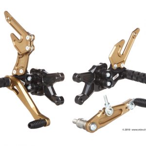 00.A.RS.0012.BB - Rear sets Suzuki GSX-R 1000 bronze-black colour