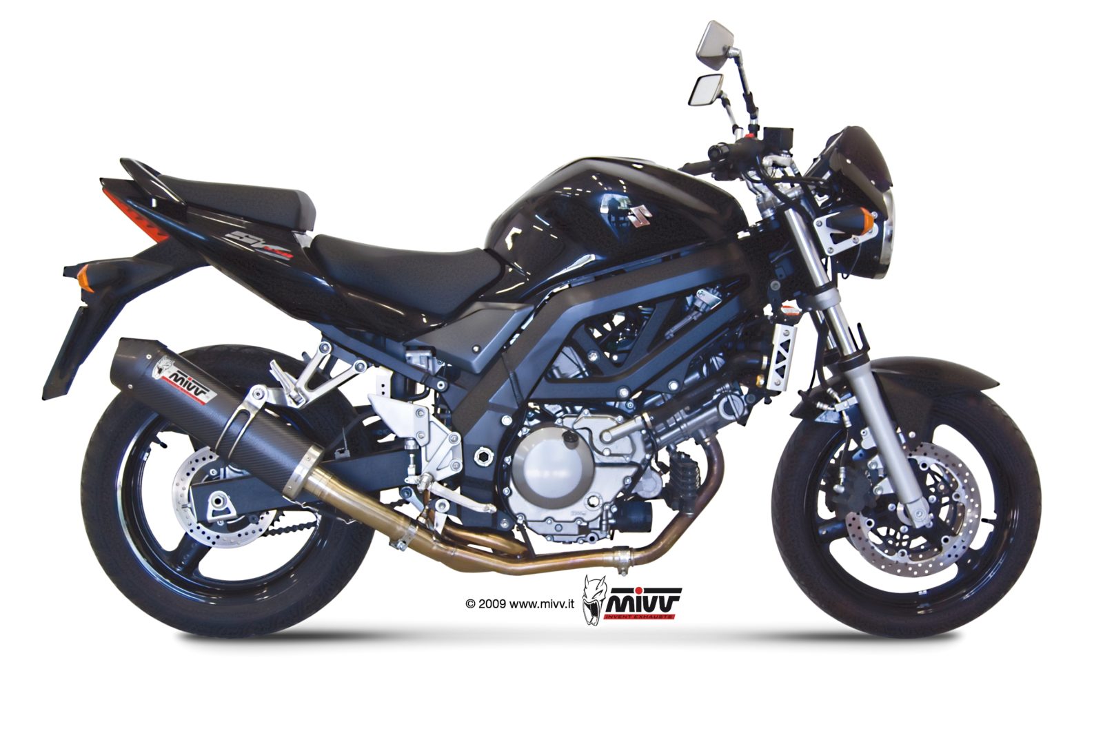 Scarico SUZUKI SV 650 Mivv Oval Carbonio con Coppa Carbonio S.015.L3C