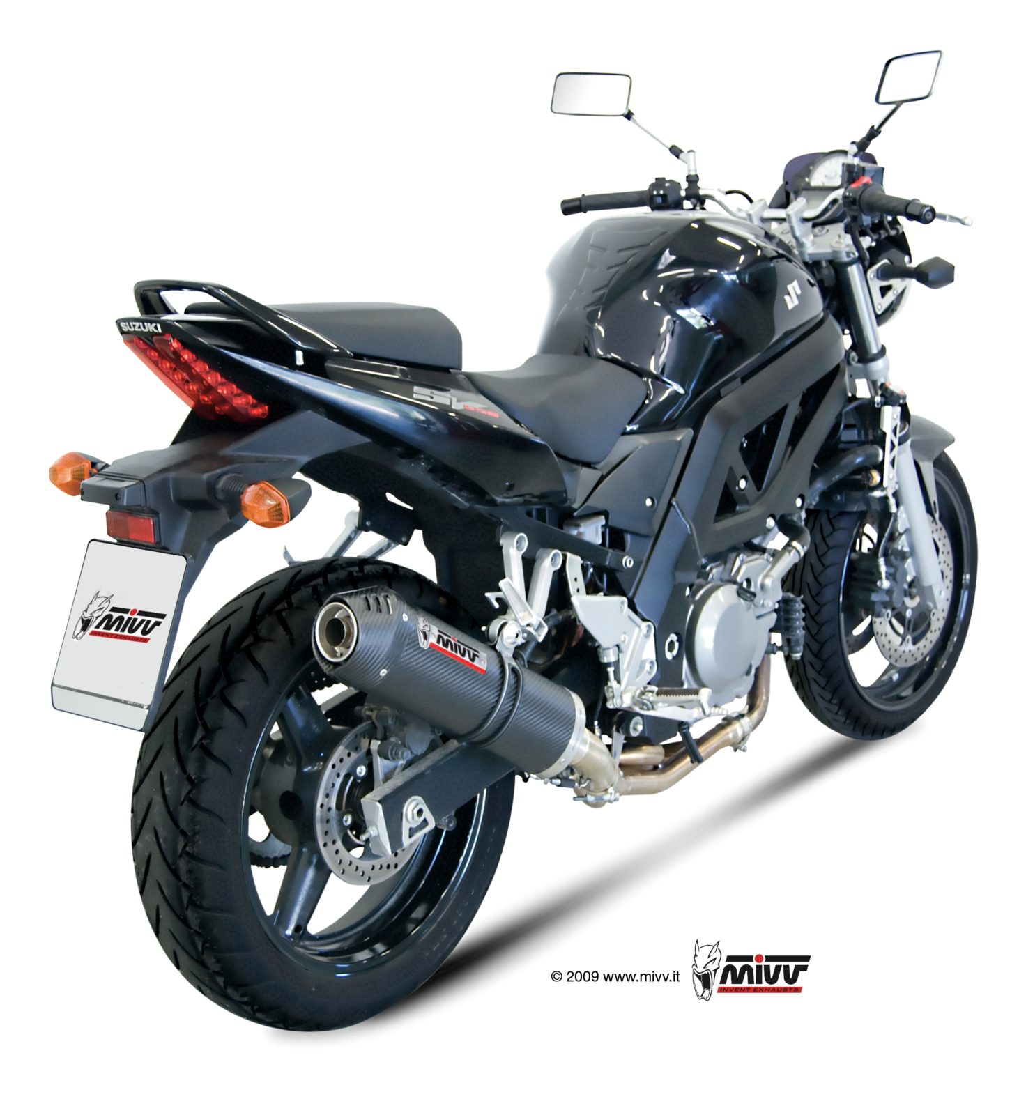 Scarico SUZUKI SV 650 Mivv Oval Carbonio con Coppa Carbonio S.015.L3C