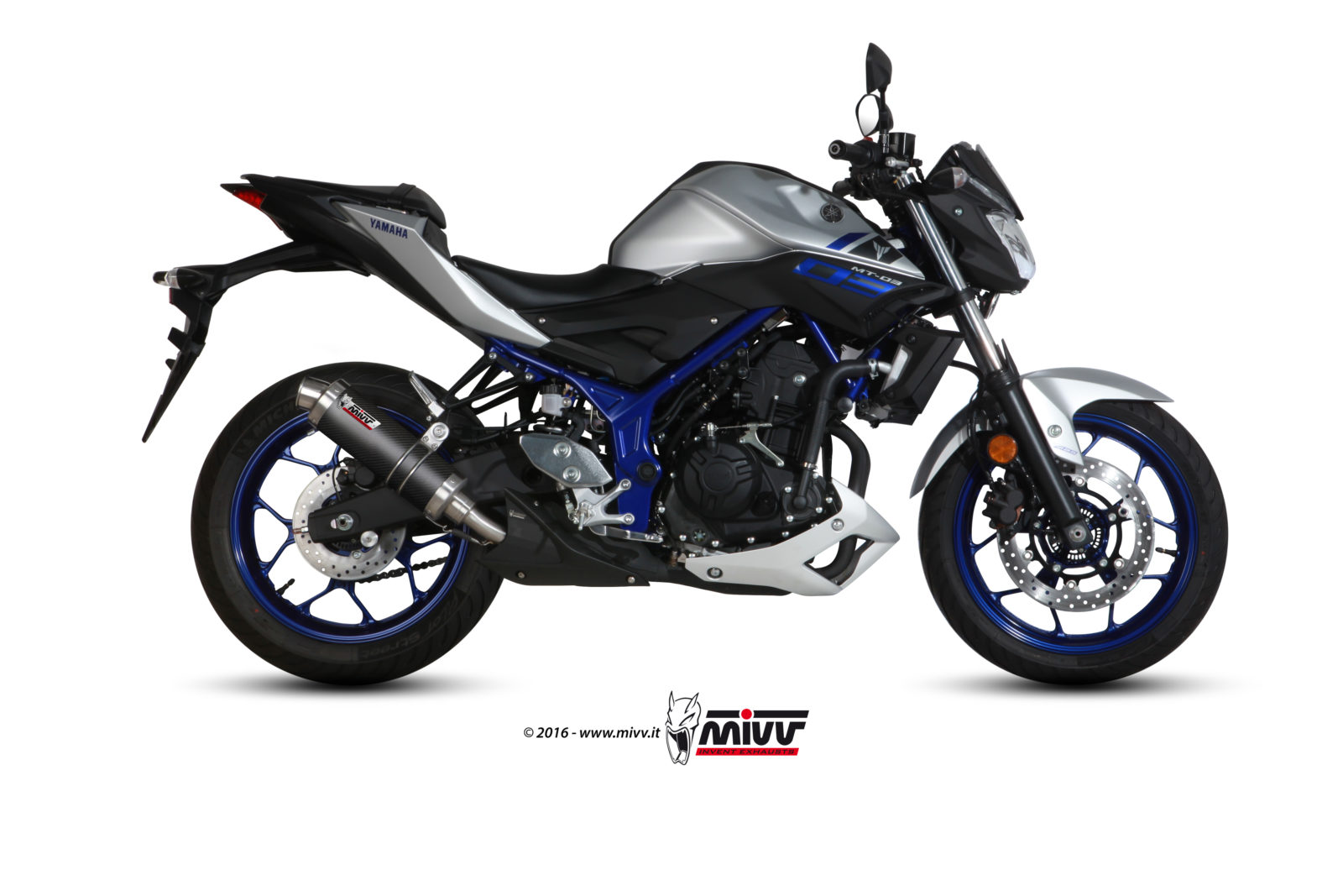 Pot d&rsquo;&eacute;chappement YAMAHA MT-03 Mivv Gp Carbone Y.055.L2S
