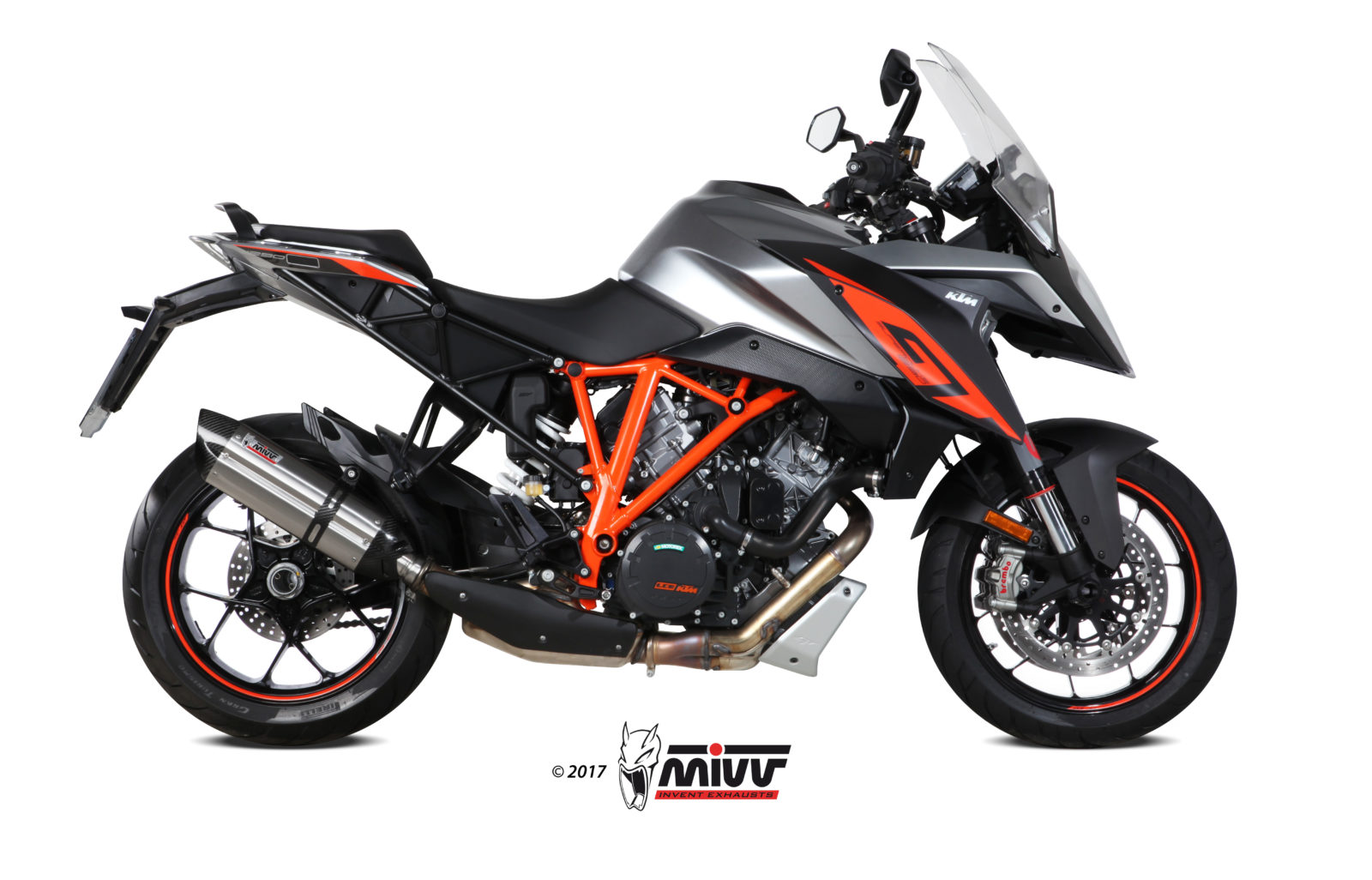 Pot d&rsquo;&eacute;chappement KTM 1290 SUPERDUKE GT Mivv Suono Inox KT.018.L7