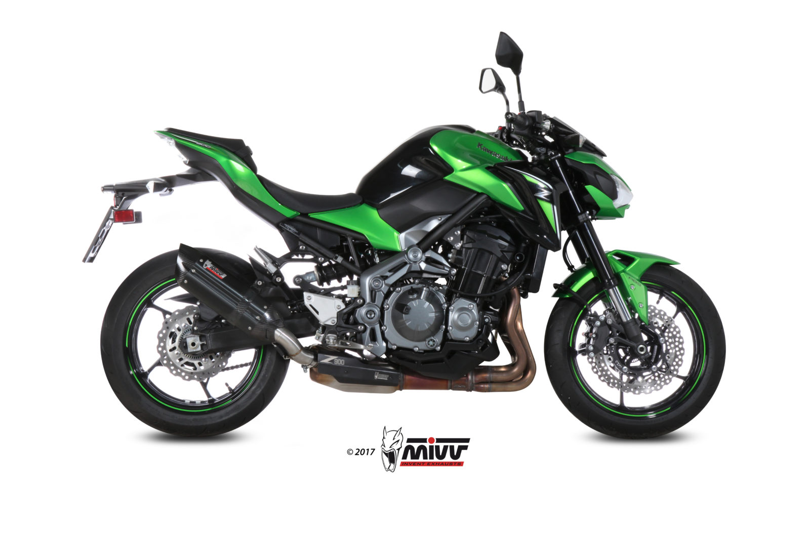 Scarico KAWASAKI Z900 A2 (35 KW / 70 KW) Mivv Suono A&ccedil;o inoxid&aacute;vel preto K.045.L9