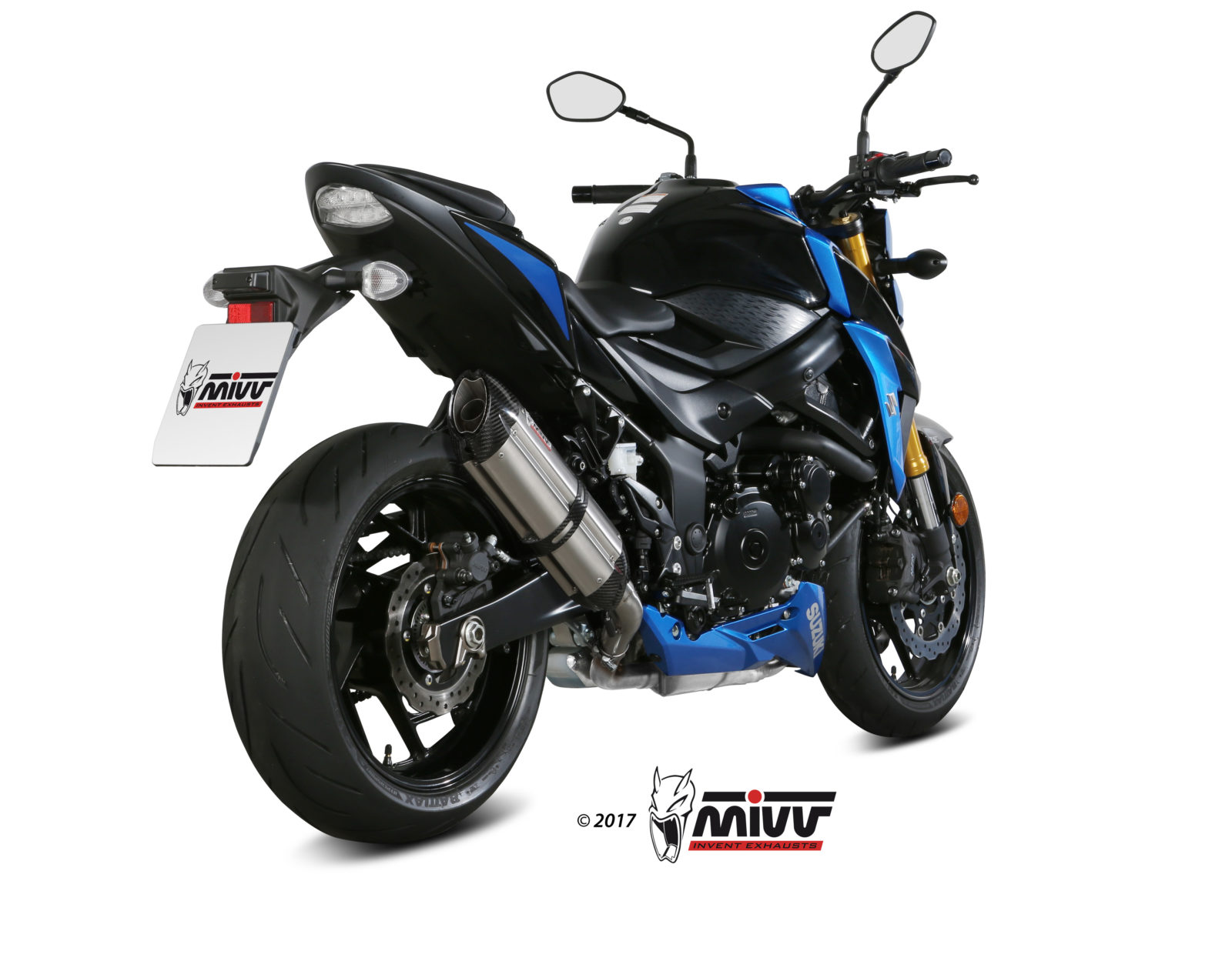 Pot d&rsquo;&eacute;chappement SUZUKI GSX-S 750 Mivv Suono Inox S.048.L7