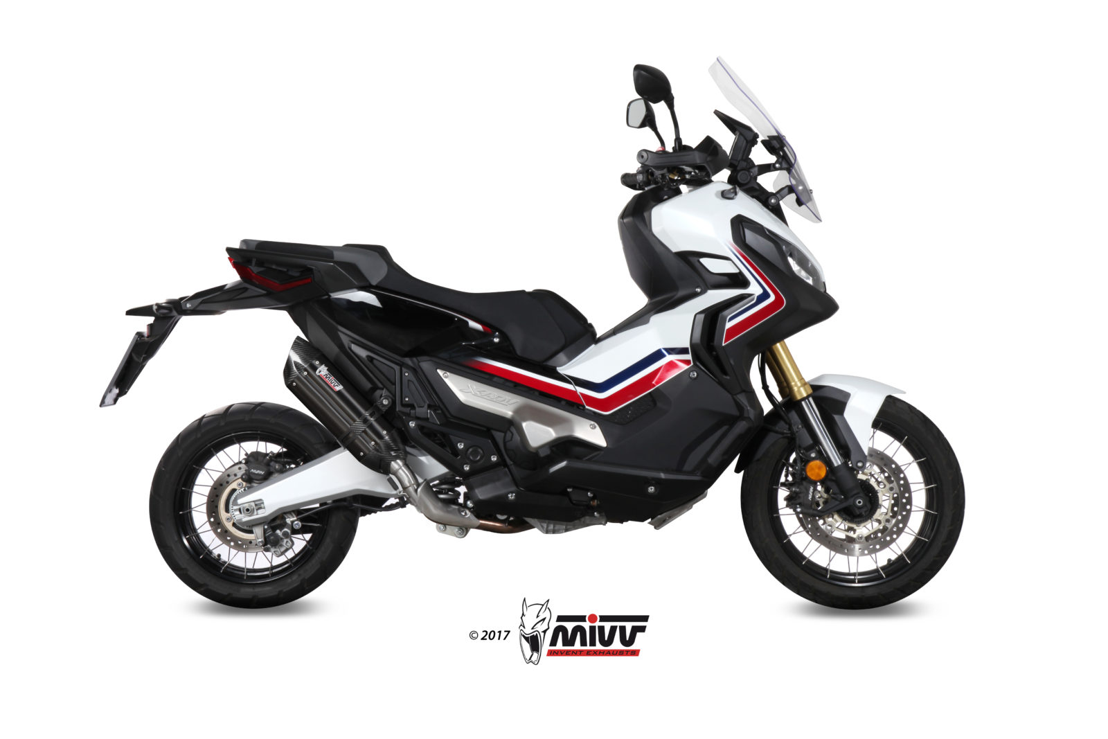 Pot d&rsquo;&eacute;chappement HONDA X-ADV 750 Mivv Suono Inox noir H.066.L9