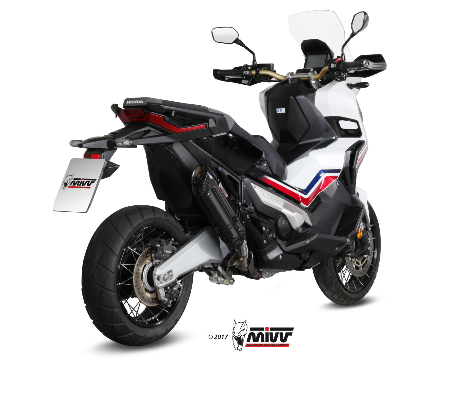 Pot d&rsquo;&eacute;chappement HONDA X-ADV 750 Mivv Suono Inox noir H.066.L9
