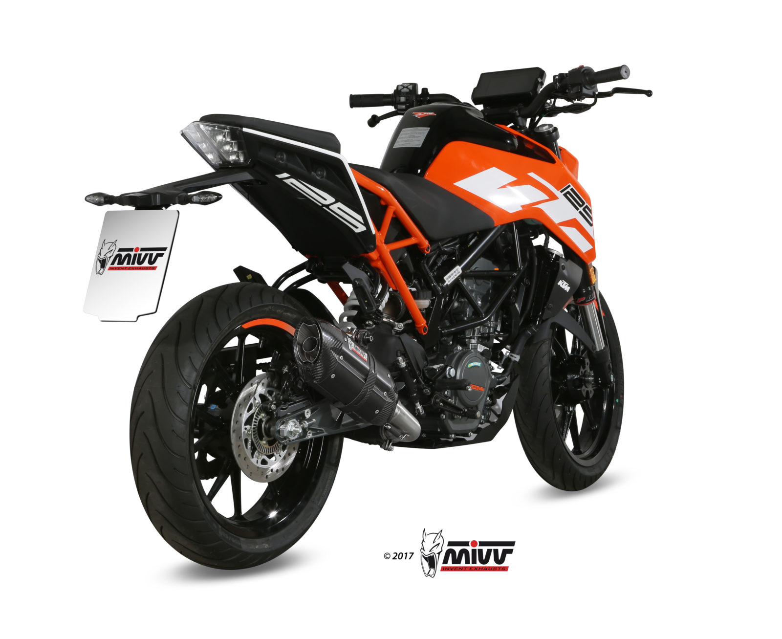 Scarico KTM 125 DUKE Mivv Suono 不锈钢黑色 KT.019.L9