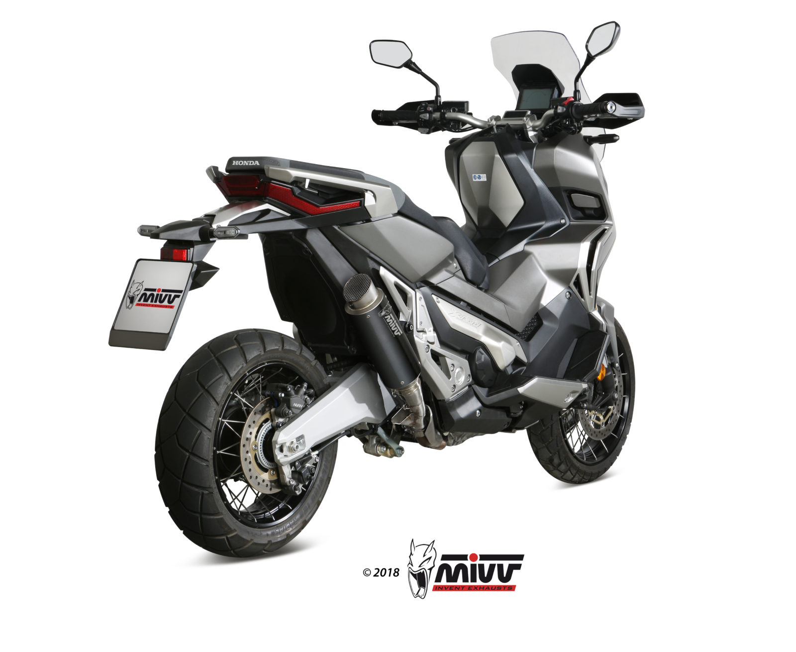 HONDA X-ADV 750 Exhaust Mivv GP PRO Black stainless steel H.066.LXBP