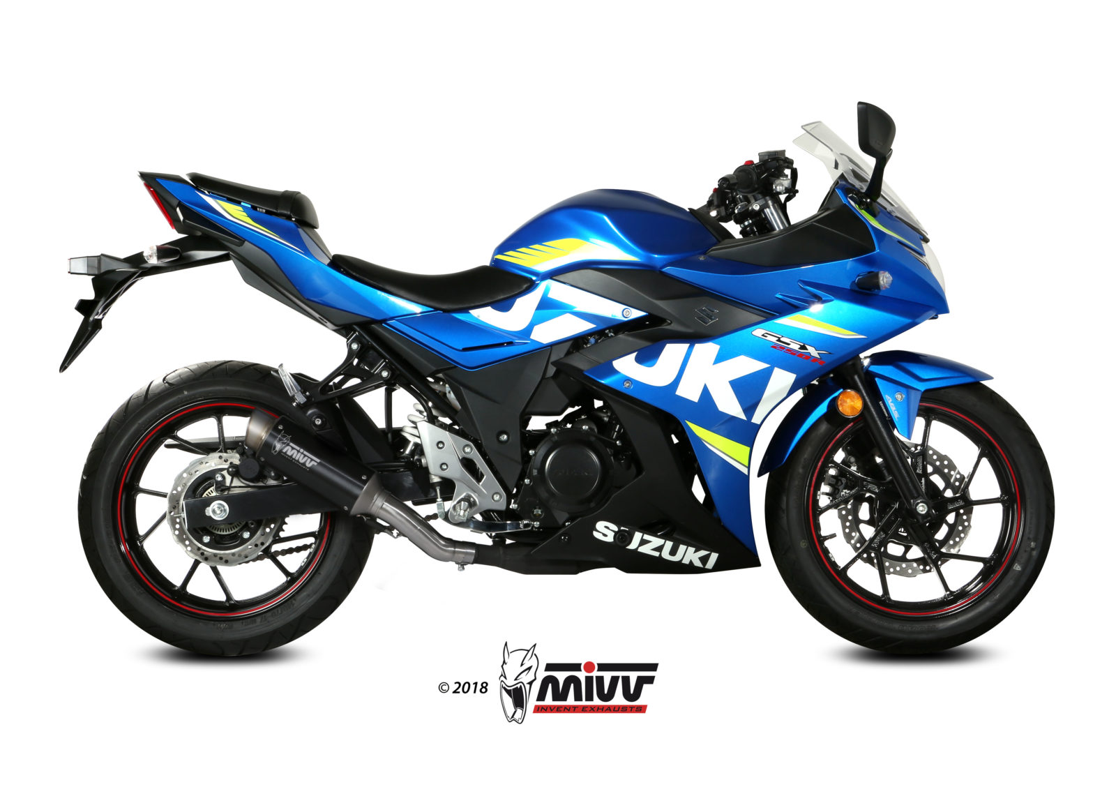 Scarico SUZUKI GSX 250 R Mivv GP PRO Inox Nero S.054.LXBP