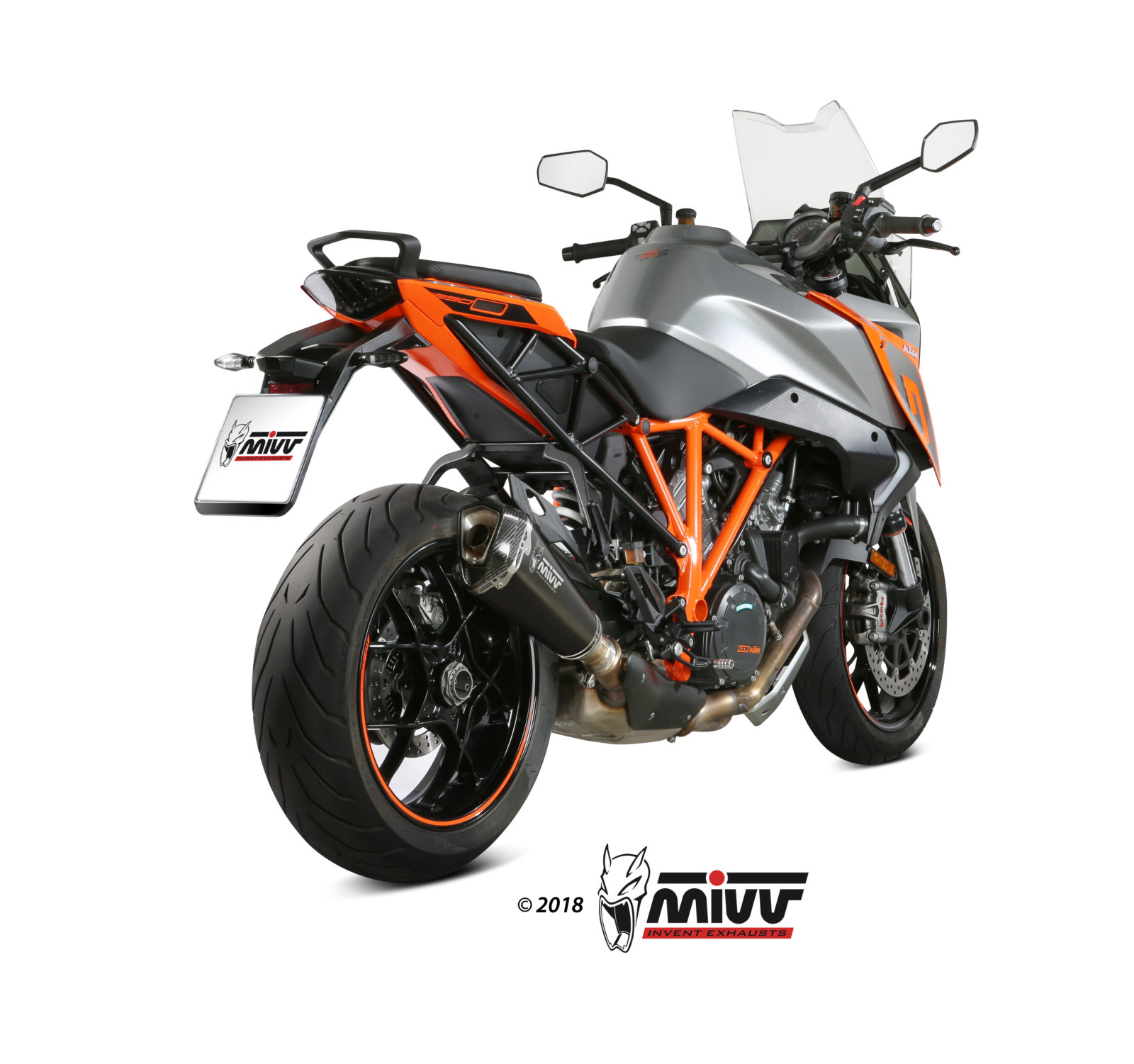 Scarico KTM 1290 SUPERDUKE GT Mivv Delta Race 不锈钢黑色 KT.018.LDRB