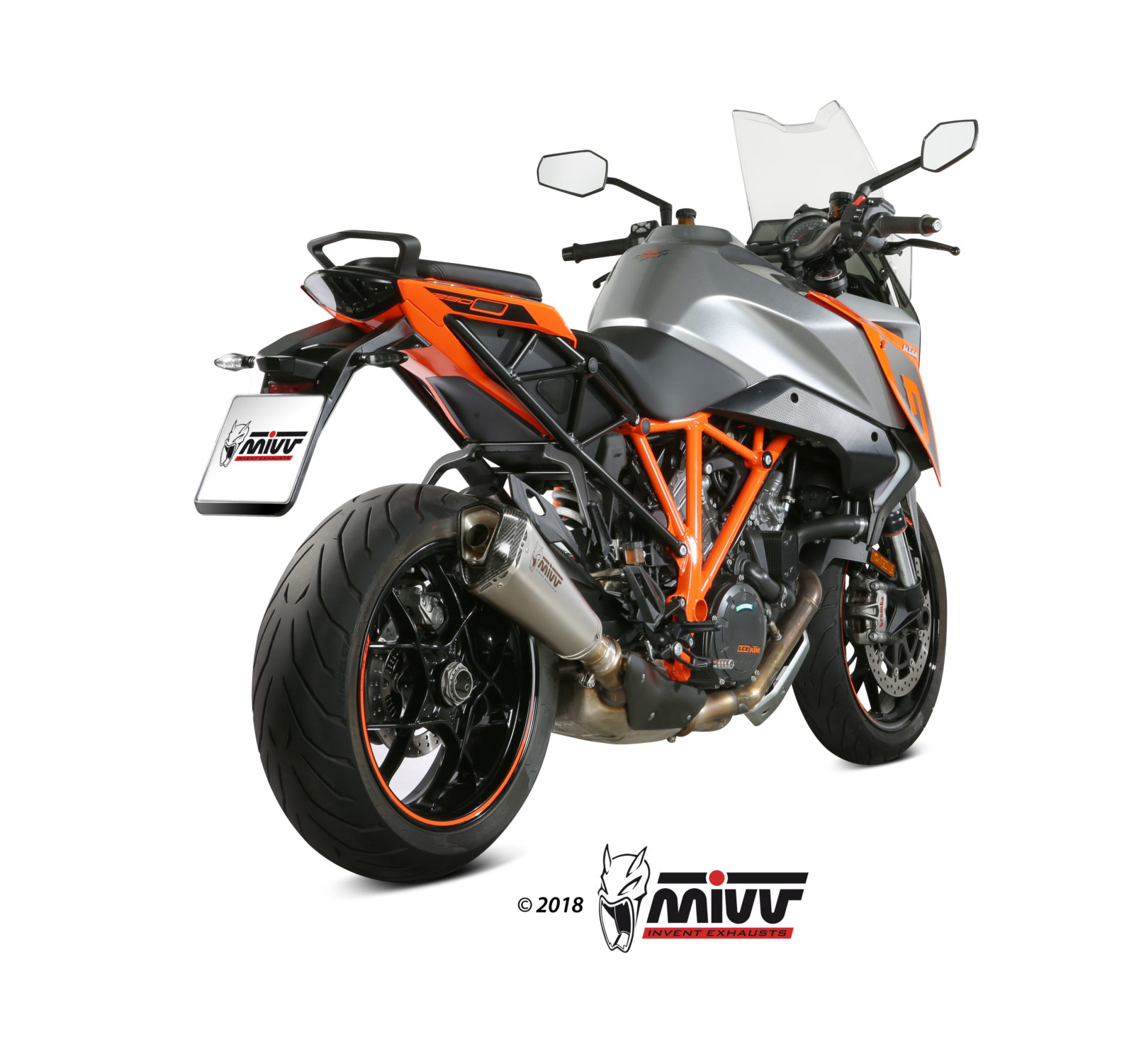 Pot d&rsquo;&eacute;chappement KTM 1290 SUPERDUKE GT Mivv Delta Race Inox KT.018.LDRX