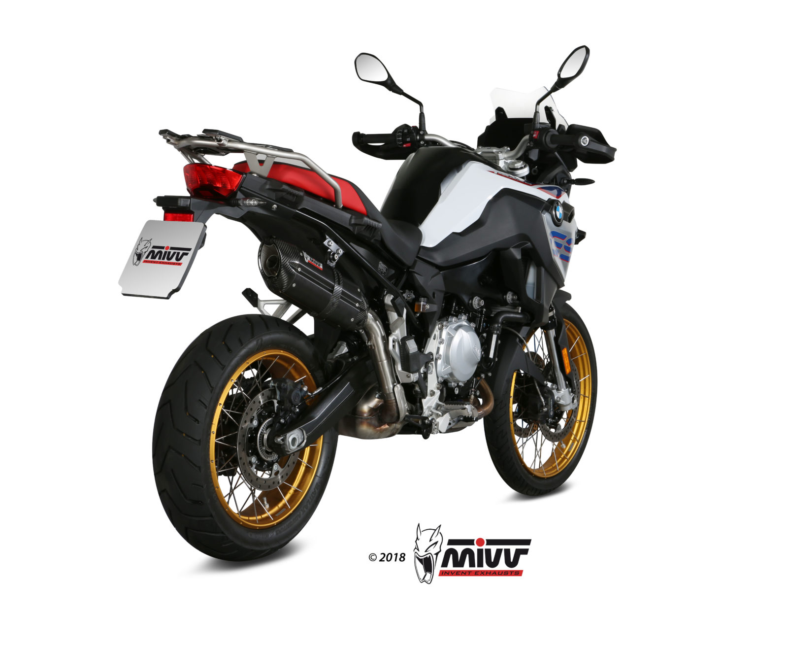 Scarico BMW F 850 GS Mivv Suono Inox Nero B.033.L9