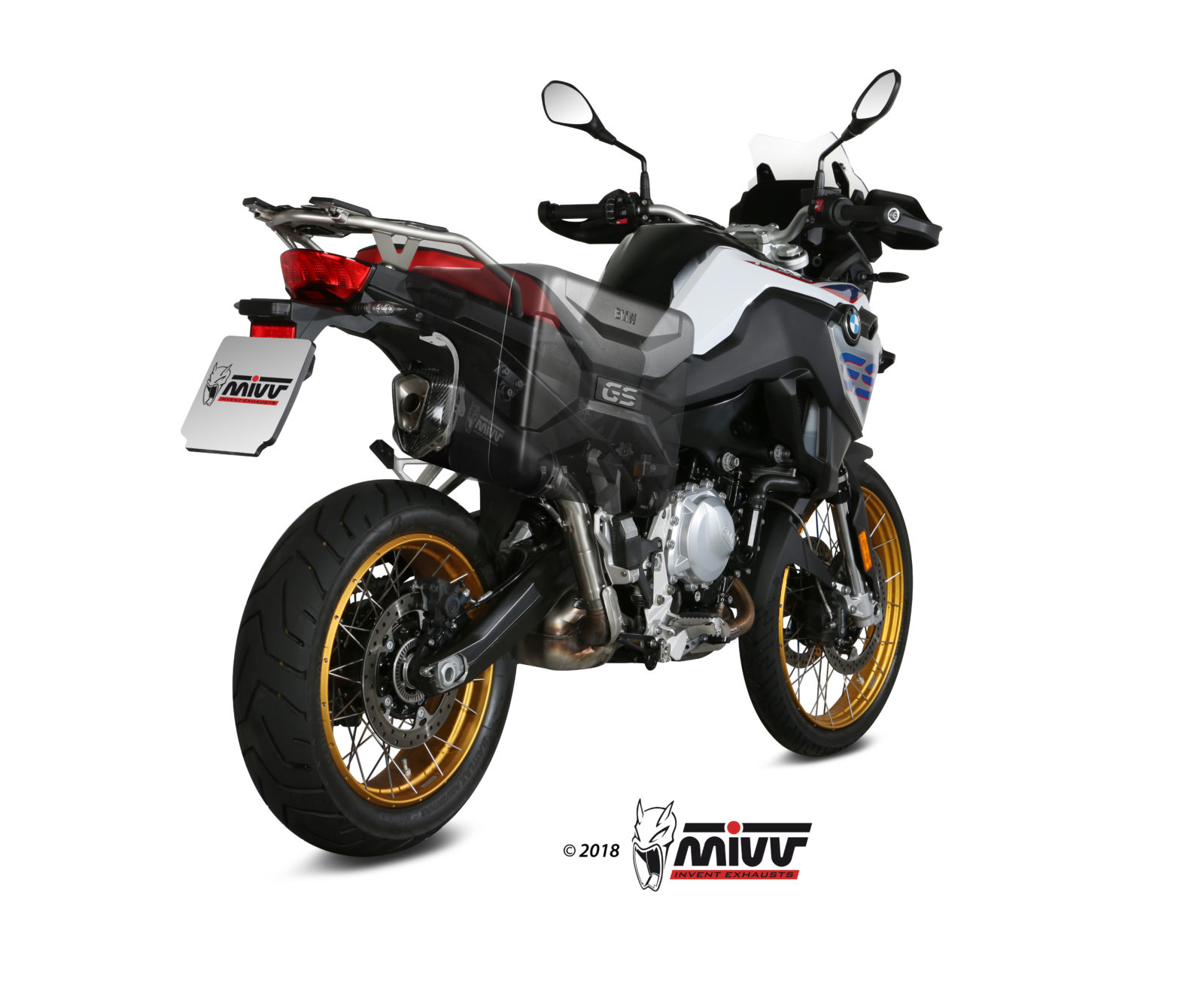Scarico BMW F 850 GS Mivv Delta Race A&ccedil;o inoxid&aacute;vel preto B.033.LDRB