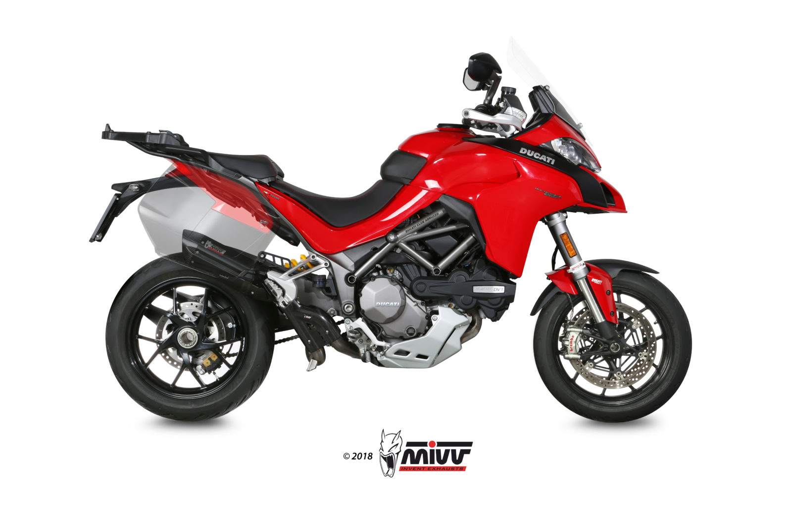 Pot d&rsquo;&eacute;chappement DUCATI MULTISTRADA 1260 Mivv Suono Inox noir D.033.S9