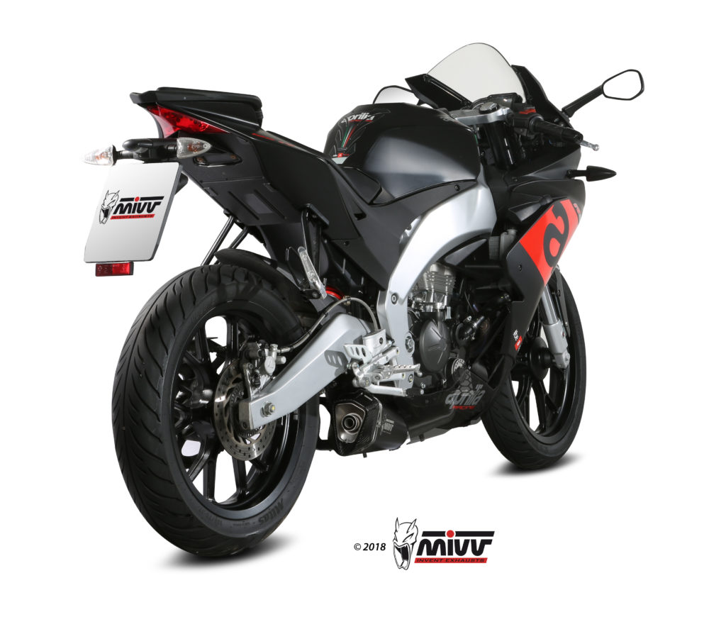 Scarico APRILIA RS 125 Mivv Delta Race 不锈钢黑色 A.011.LDRB