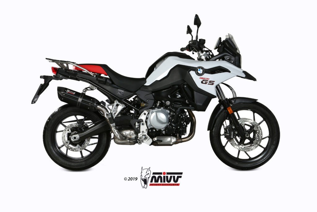 Scarico BMW F 750 GS Mivv Suono A&ccedil;o inoxid&aacute;vel preto B.033.L9