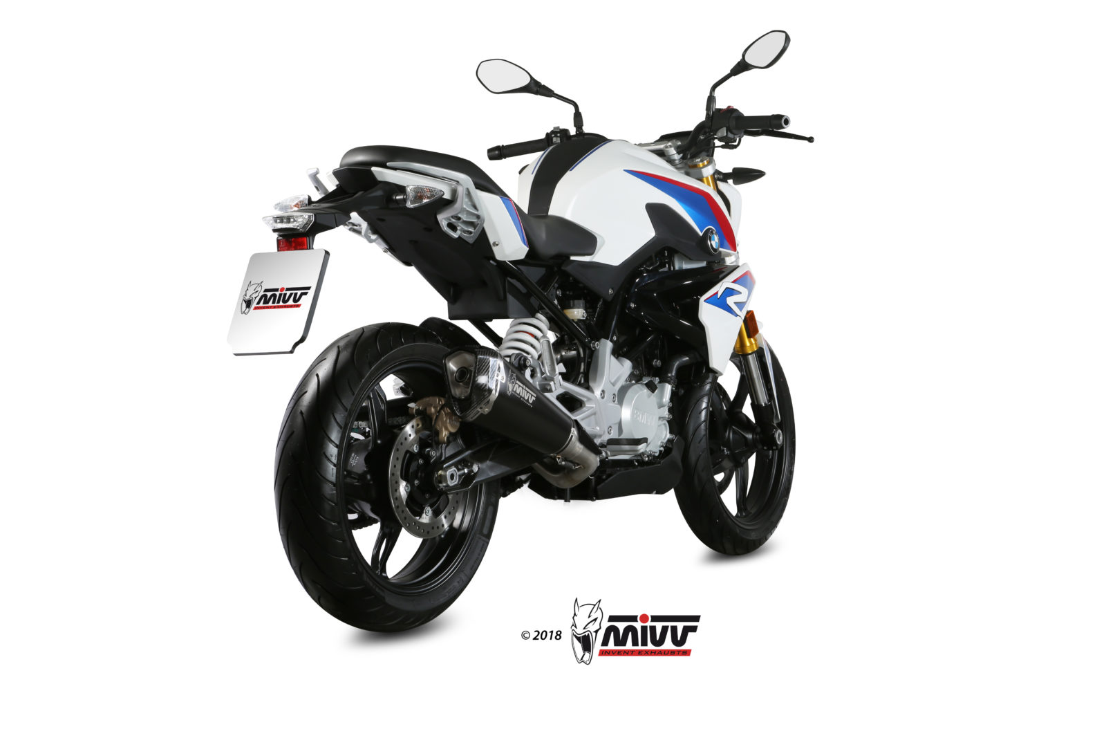 Scarico BMW G 310 R Mivv Delta Race Inox Nero B.032.LDRB