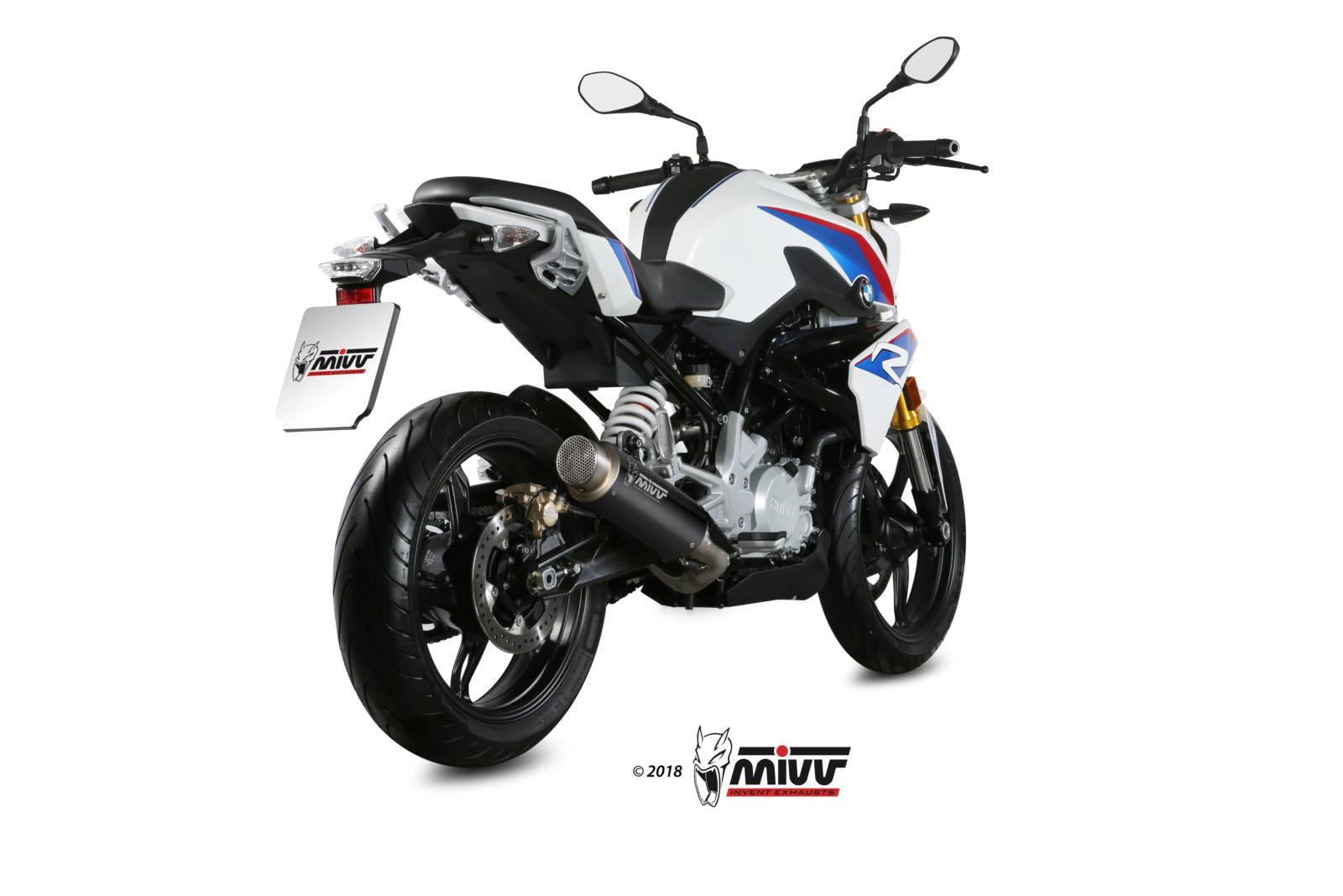 BMW G 310 R Exhaust Mivv GP PRO Black stainless steel B.032.LXBP