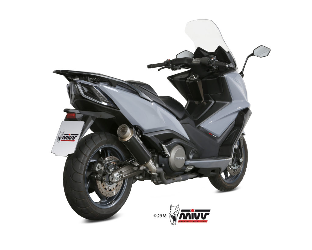 Auspuff KYMCO AK 550 Mivv GP PRO Schwarzer Edelstahl O.008.LXBP