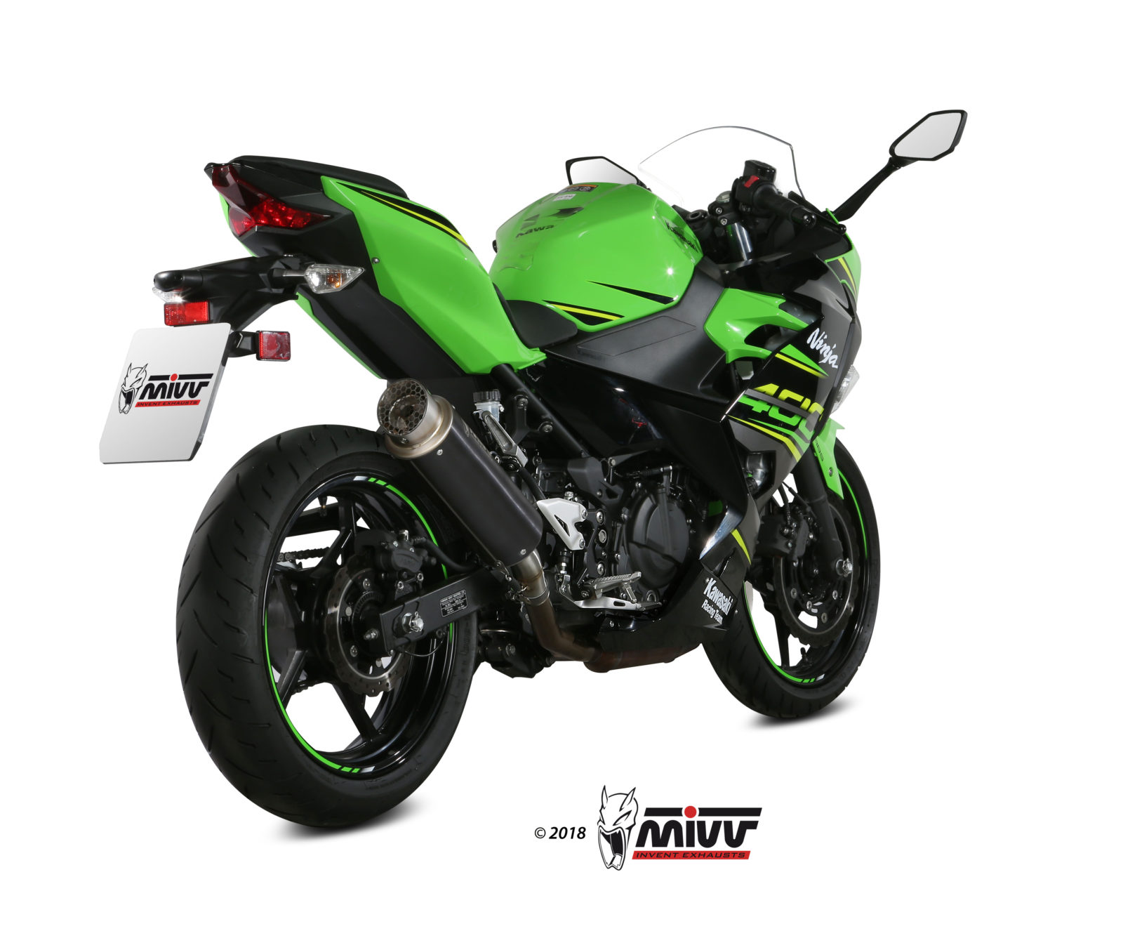 Scarico KAWASAKI NINJA 400 Mivv GP PRO Inox Nero K.047.LXBP