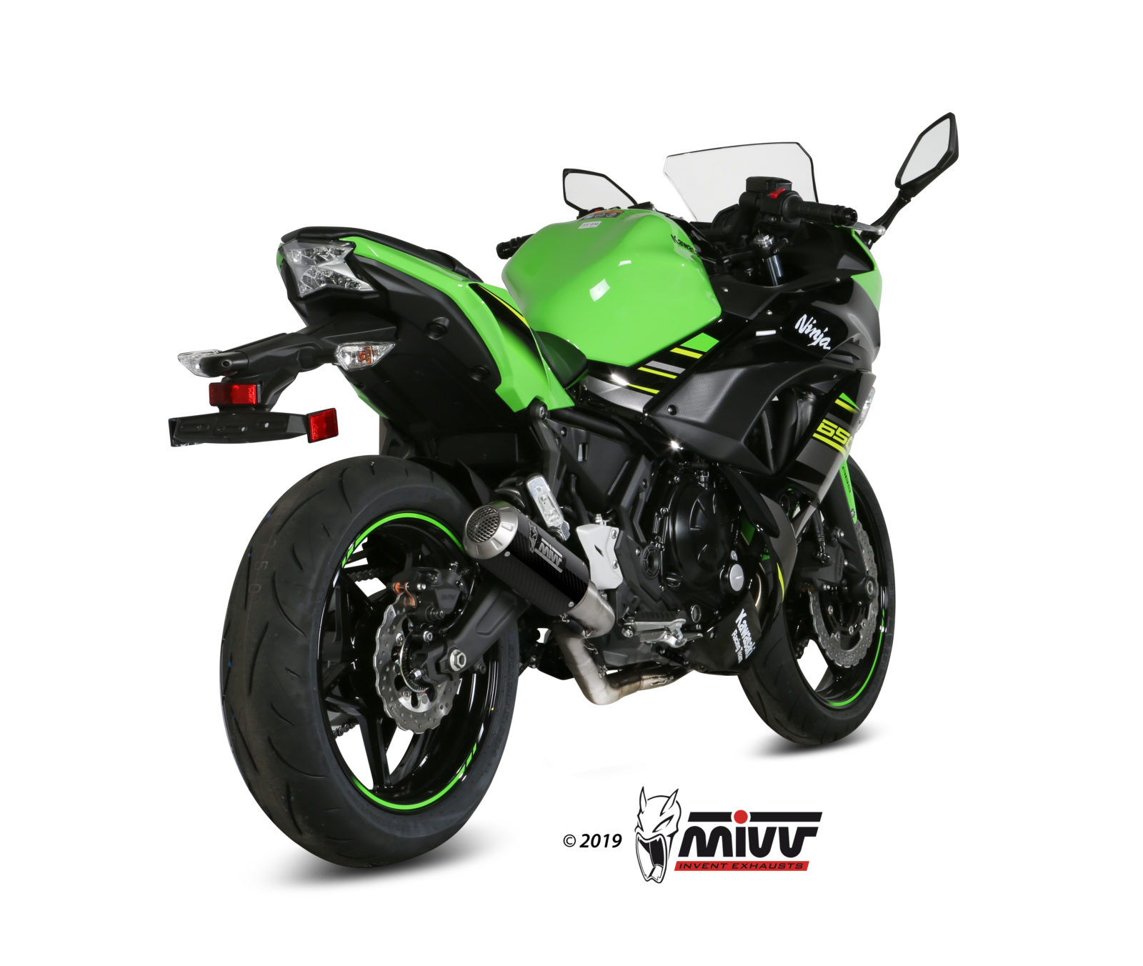 Pot d&rsquo;&eacute;chappement KAWASAKI NINJA 650 Mivv MK3 Carbone K.044.SM3C