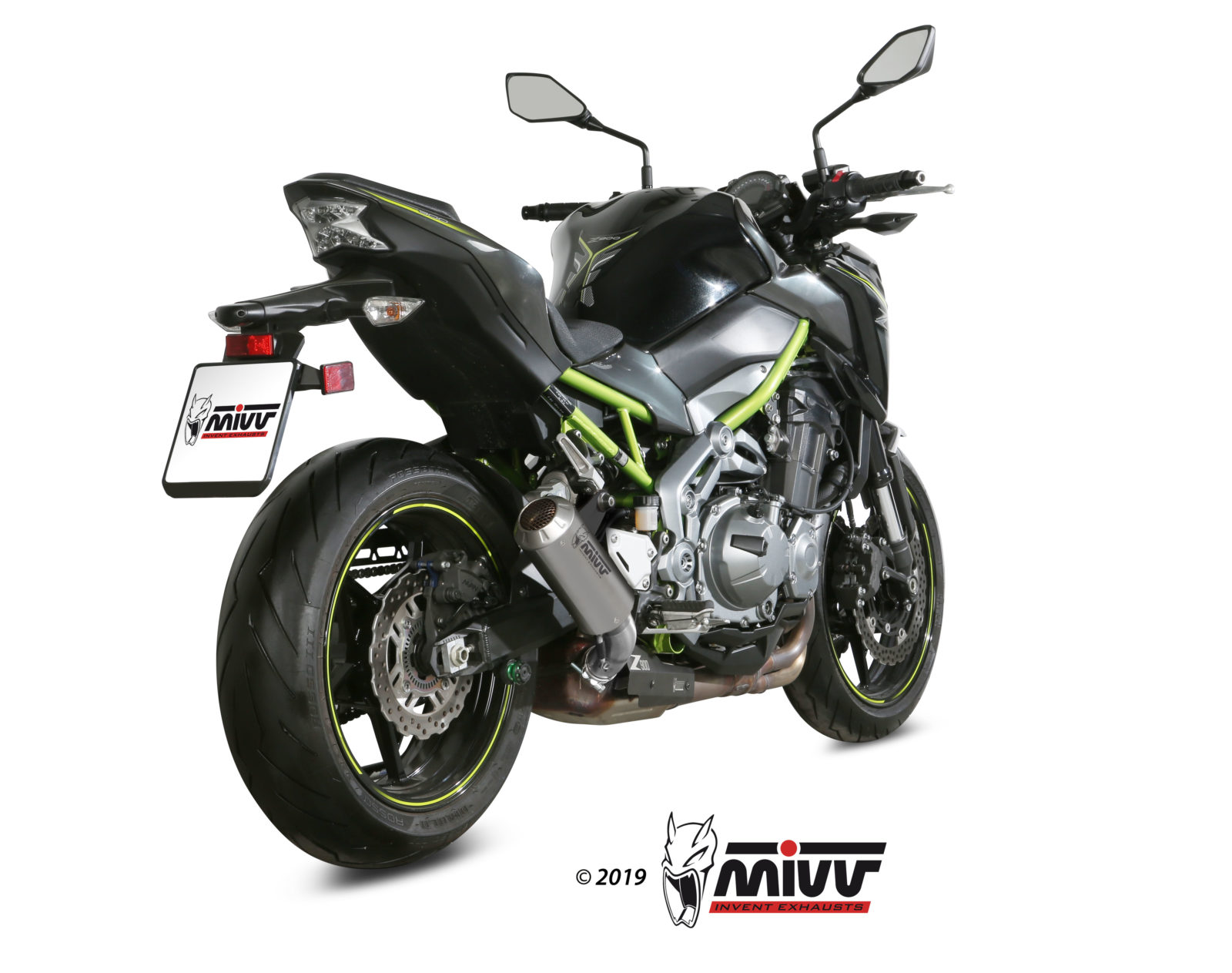Escape KAWASAKI Z900 A2 (35 KW / 70 KW) Mivv MK3 Inox K.056.LM3X