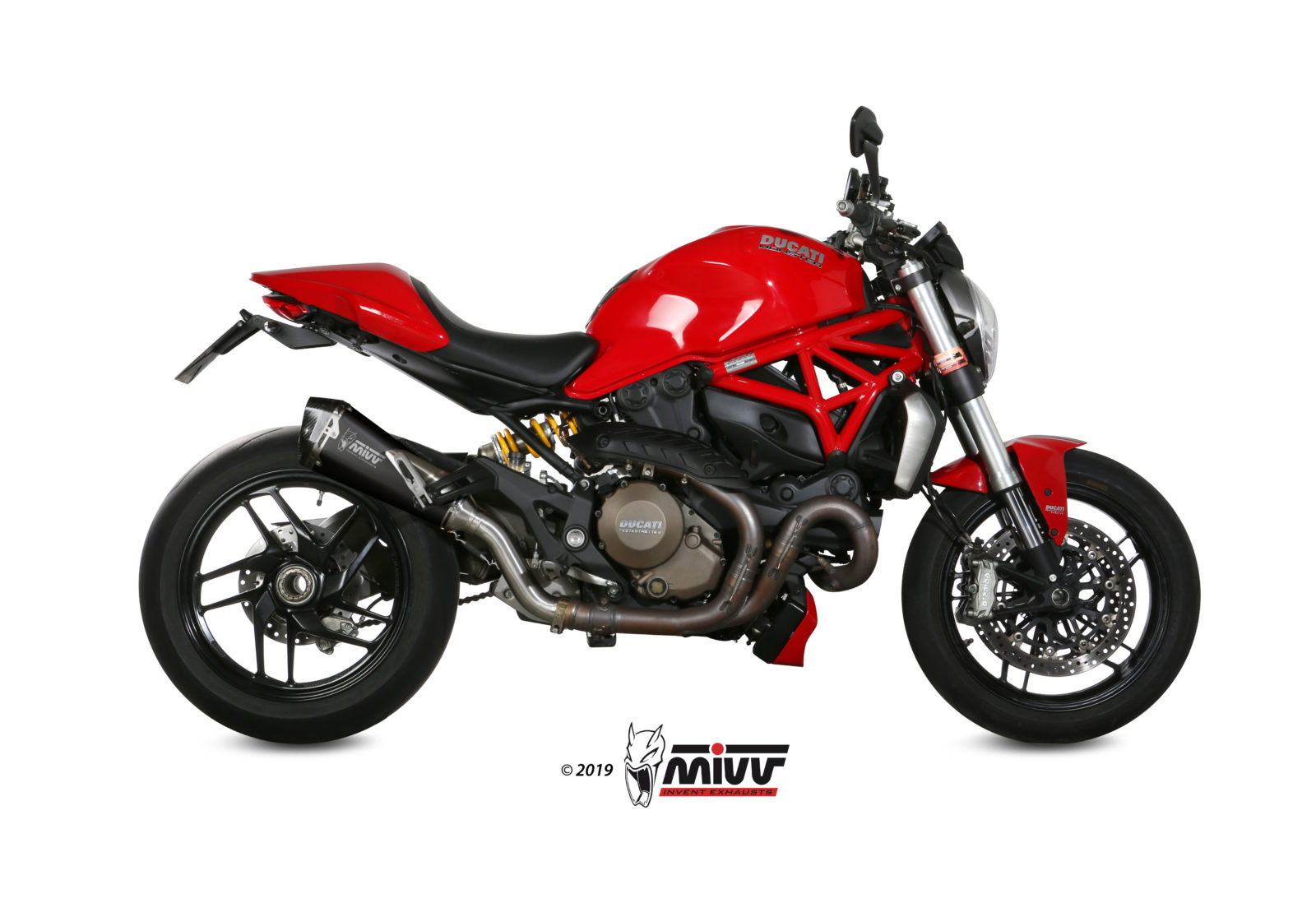Scarico DUCATI MONSTER 1200 / S Mivv Delta Race Inox Nero D.030.LDRB