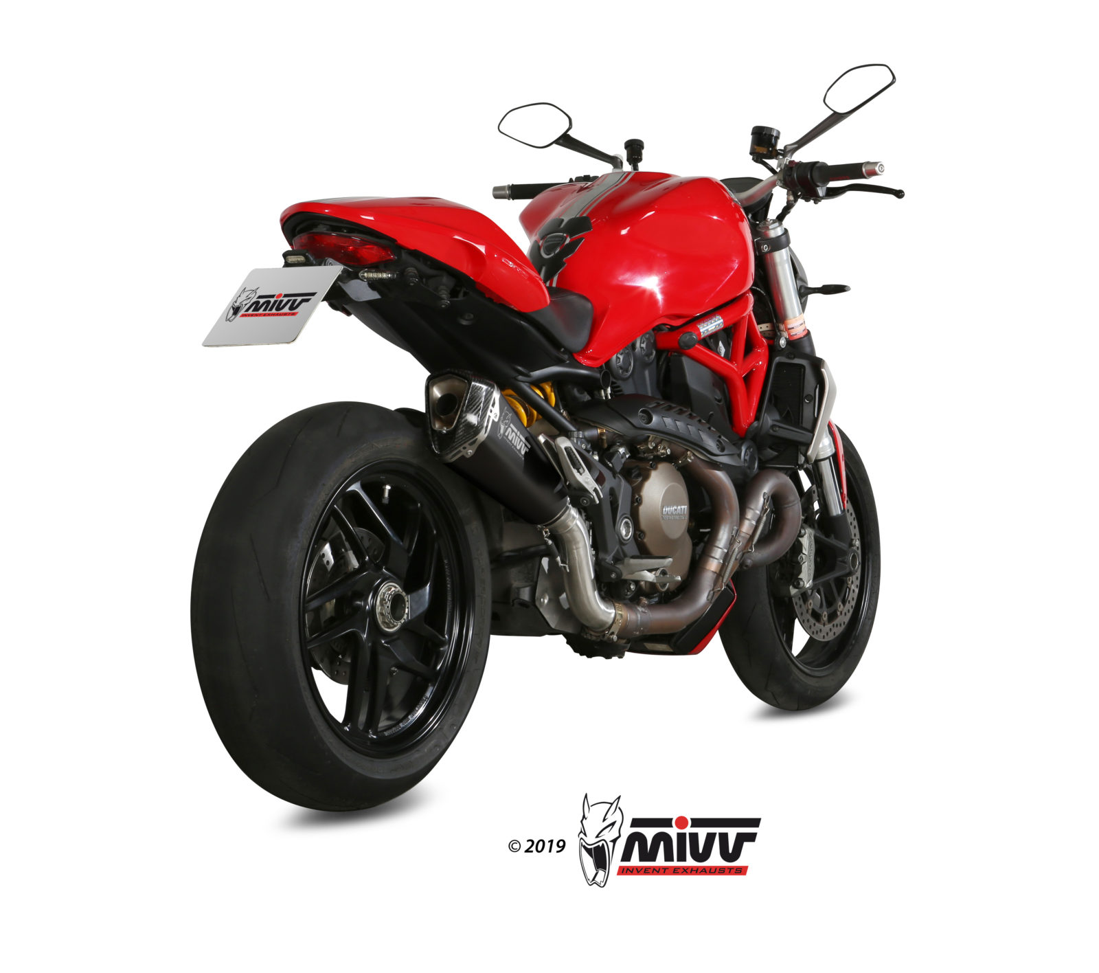 Scarico DUCATI MONSTER 1200 / S Mivv Delta Race Inox Nero D.030.LDRB