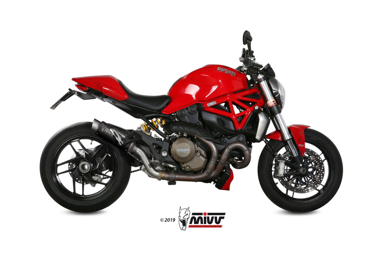 Scarico DUCATI MONSTER 1200 / S Mivv GP PRO A&ccedil;o inoxid&aacute;vel preto D.030.LXBP