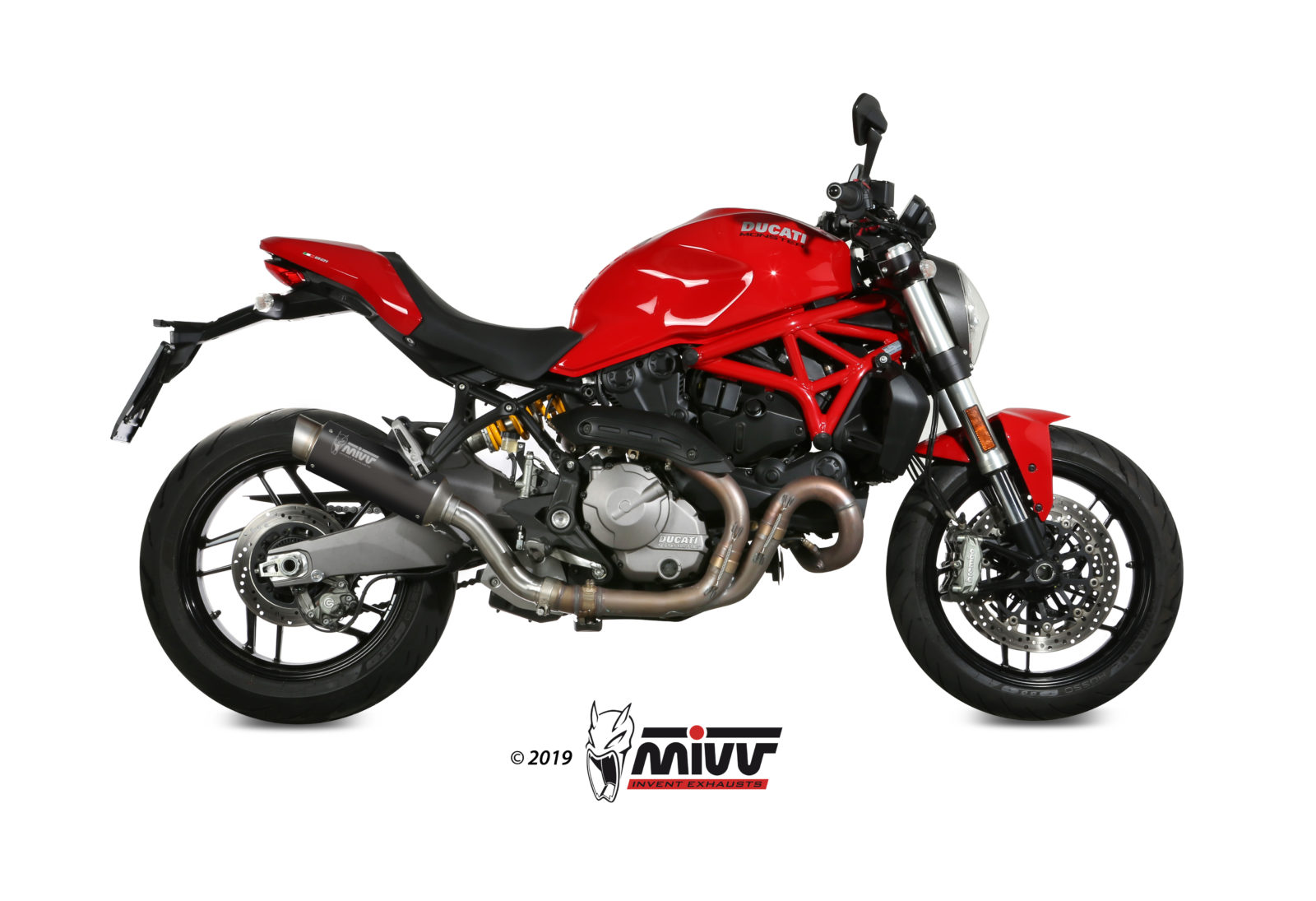 Scarico DUCATI MONSTER 821 Mivv GP PRO Inox Nero D.041.LXBP