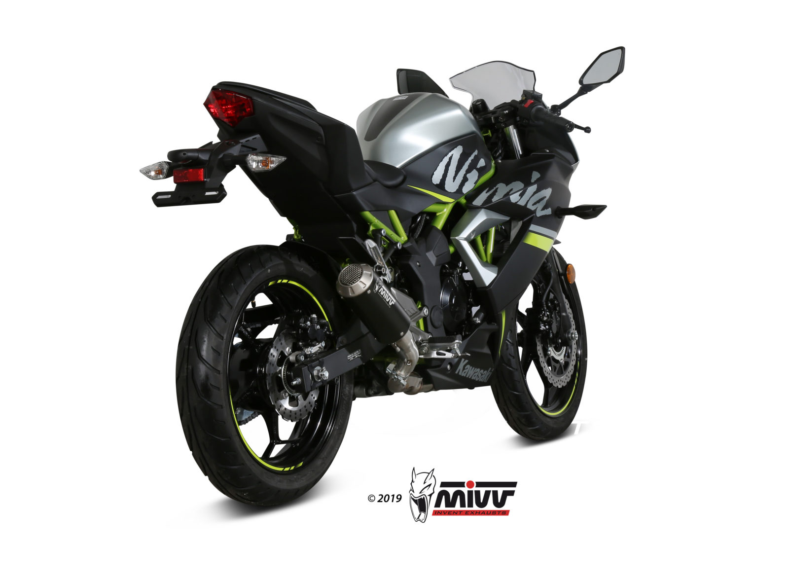 Scarico KAWASAKI NINJA 125 Mivv MK3 Inox Nero K.048.SM3B