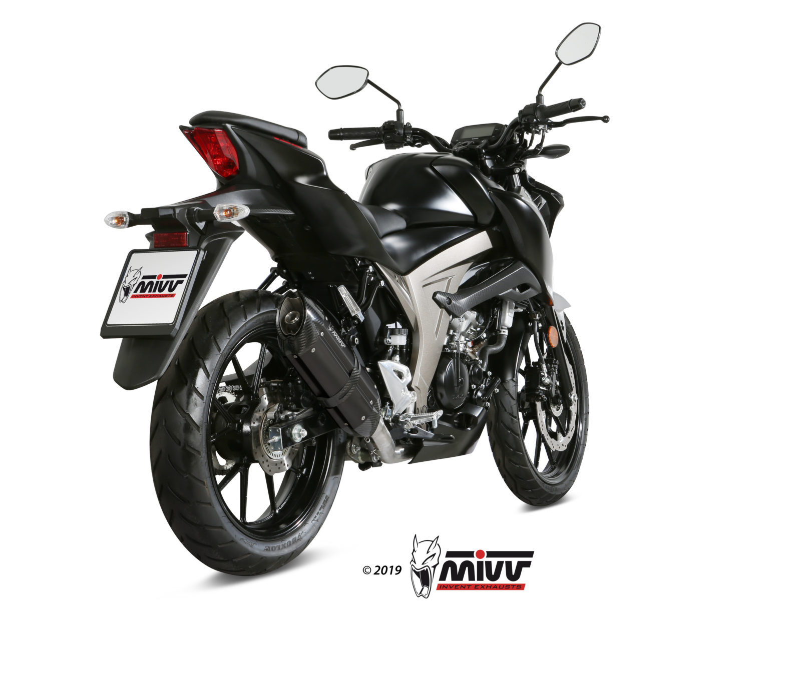 Scarico SUZUKI GSX-S 125 Mivv Suono 不锈钢黑色 S.055.L9