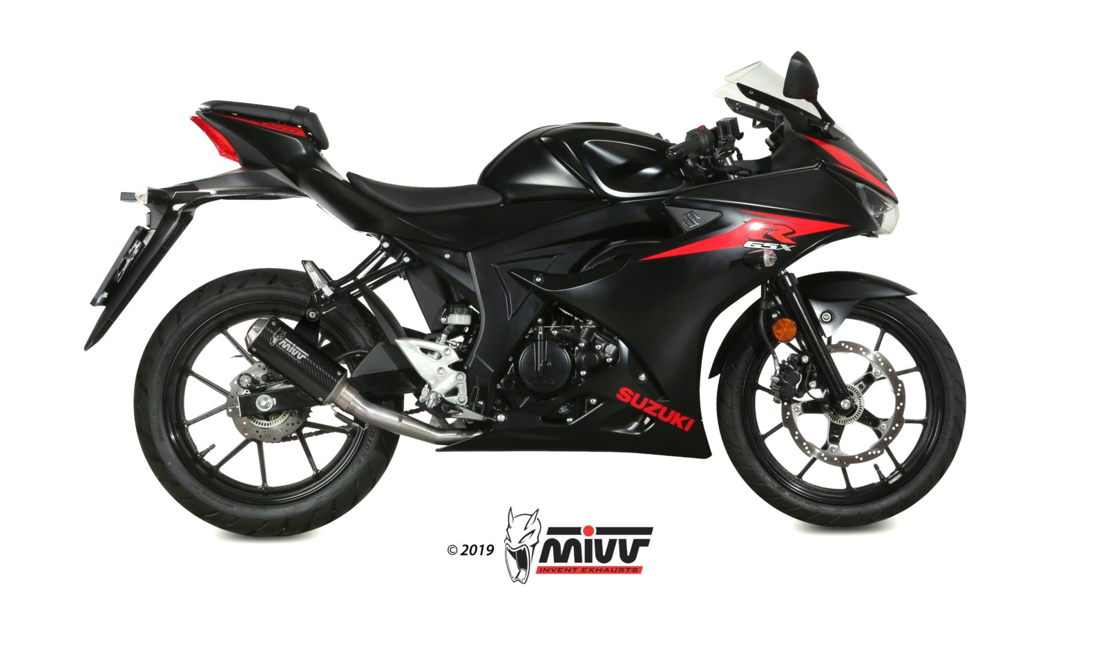 Pot d&rsquo;&eacute;chappement SUZUKI GSX-R 125 Mivv MK3 Carbone S.055.SM3C