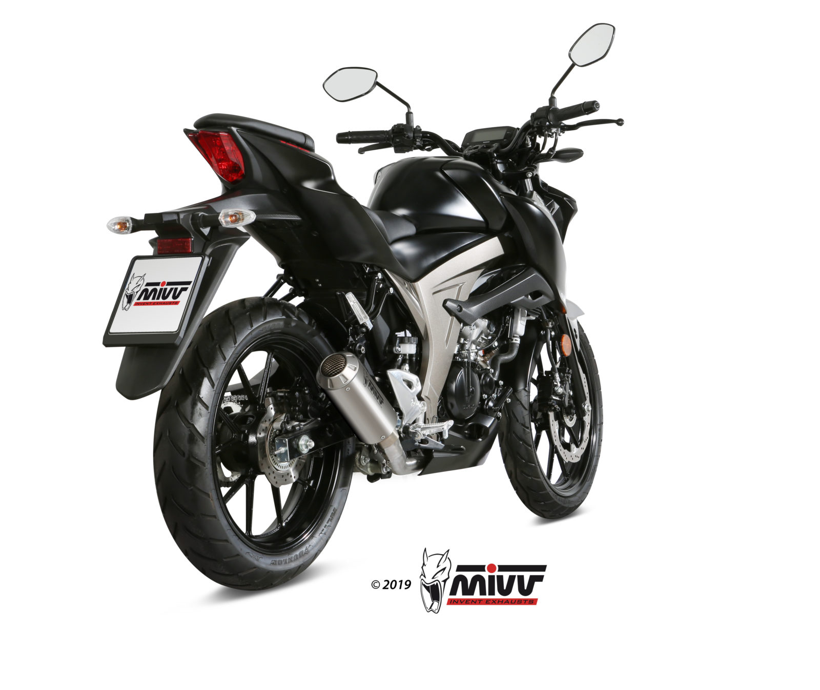 Scarico SUZUKI GSX-S 125 Mivv MK3 不锈钢本色款 S.055.SM3X