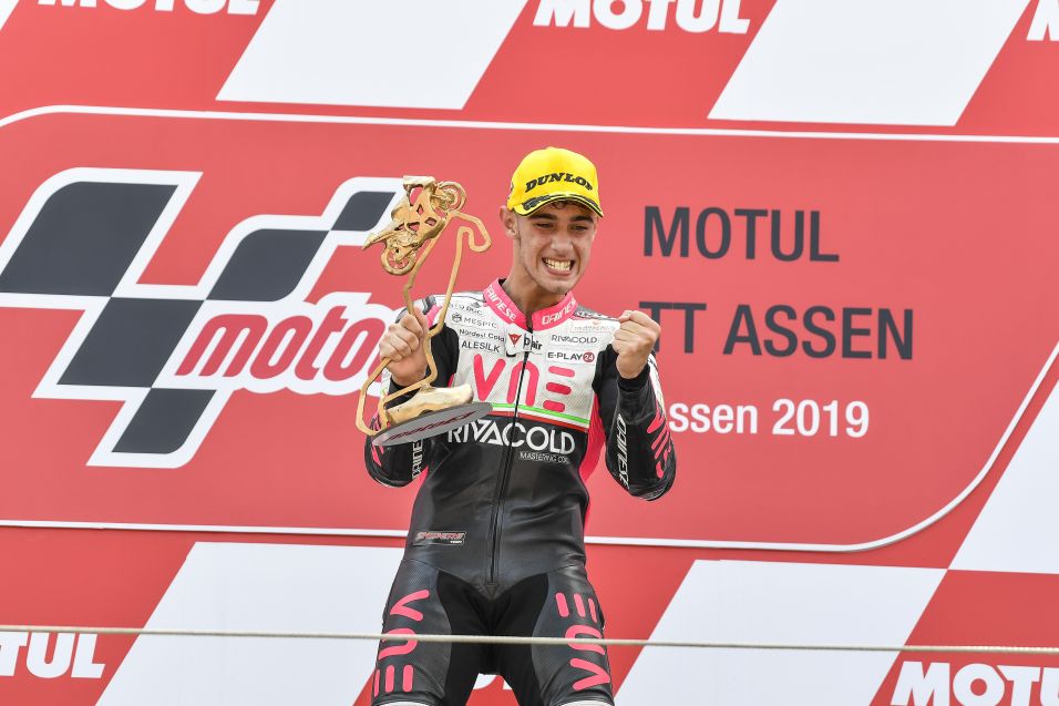 Arbolino sul podio del GP Assen