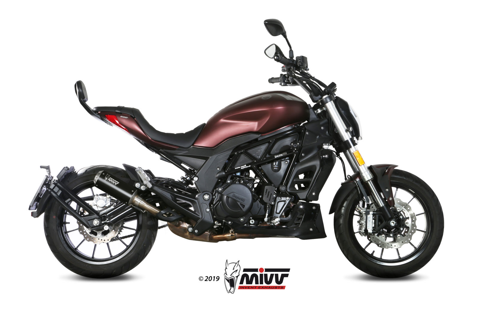 Scarico BENELLI 502C Mivv MK3 不锈钢黑色 E.005.LM3B