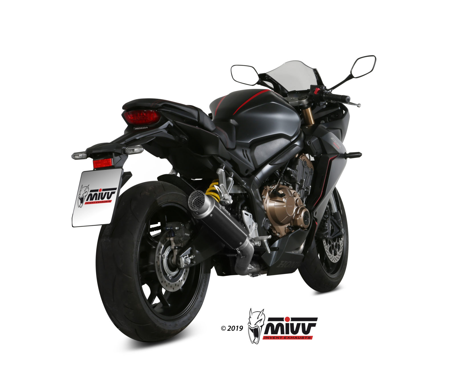 Scarico HONDA CBR 650 R Mivv GP PRO Inox Nero H.072.LXBP