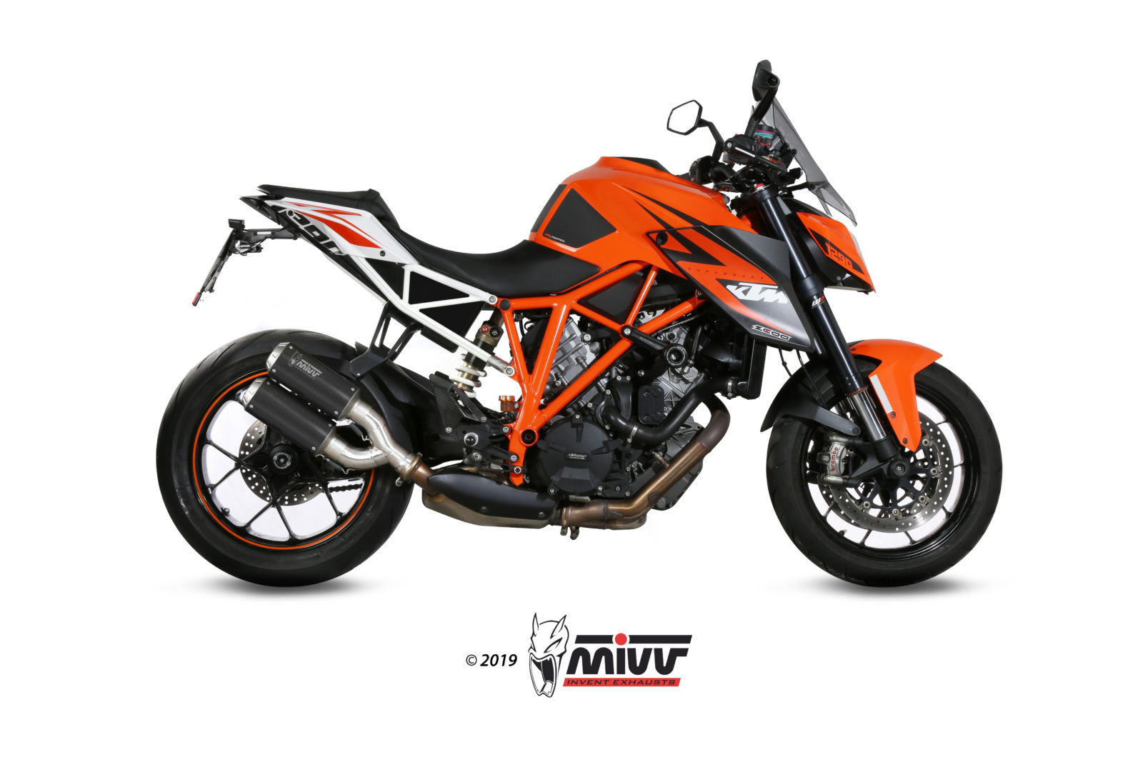 Pot d&rsquo;&eacute;chappement KTM 1290 SUPERDUKE Mivv MK3 Carbone KT.022.LM3C