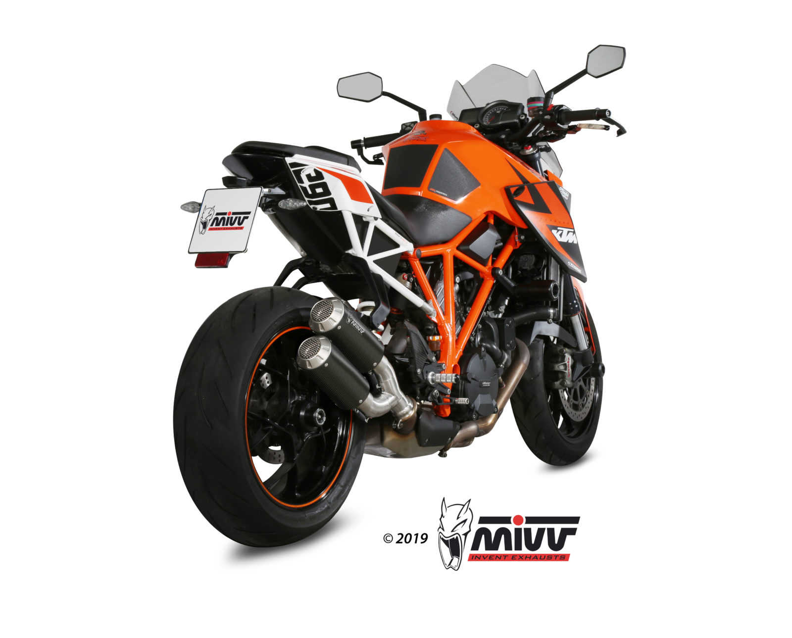 Pot d&rsquo;&eacute;chappement KTM 1290 SUPERDUKE Mivv MK3 Carbone KT.022.LM3C