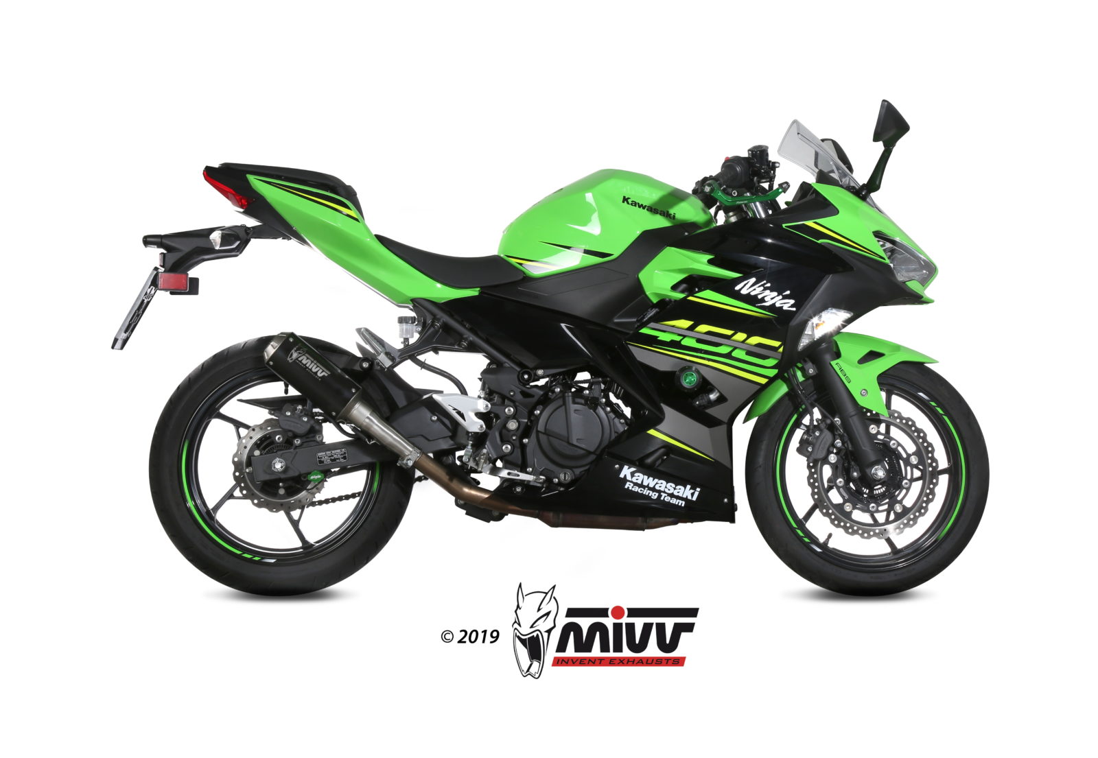 Scarico KAWASAKI NINJA 400 Mivv MK3 Inox Nero K.047.SM3B