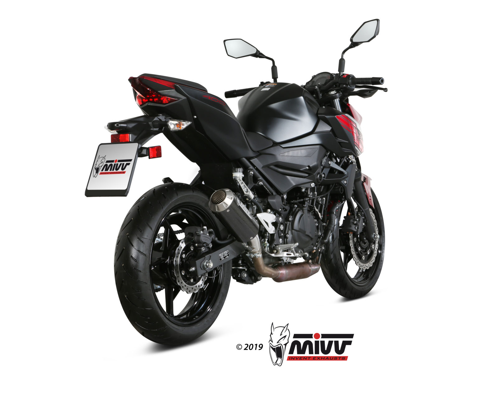Scarico KAWASAKI Z400 Mivv MK3 Carbonio K.047.SM3C