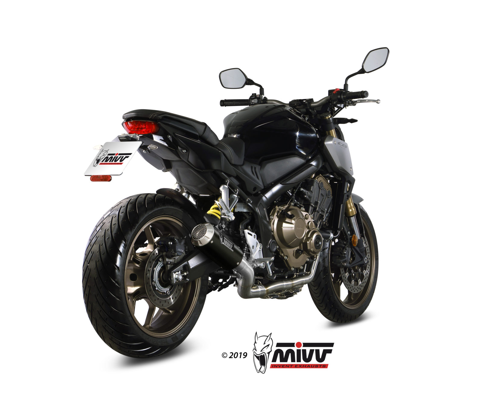 HONDA CB 650 R Exhaust Mivv MK3 Carbon H.072.SM3C