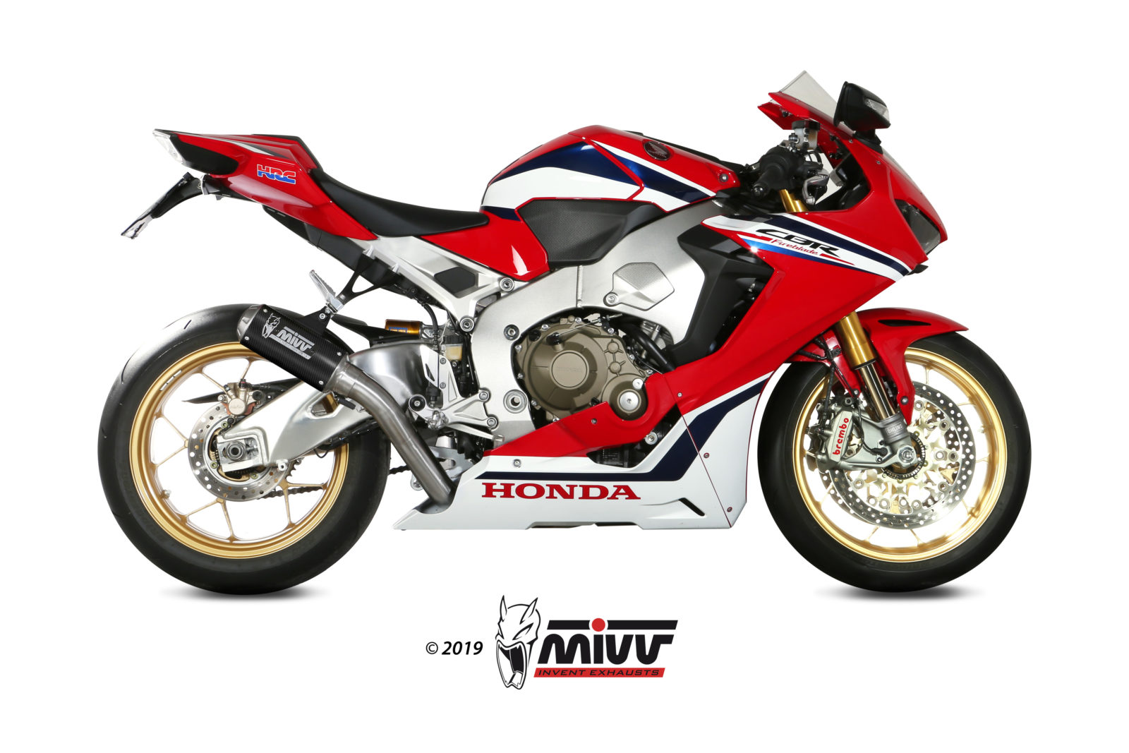 HONDA CBR 1000 RR Exhaust Mivv MK3 Carbon H.070.SM3C