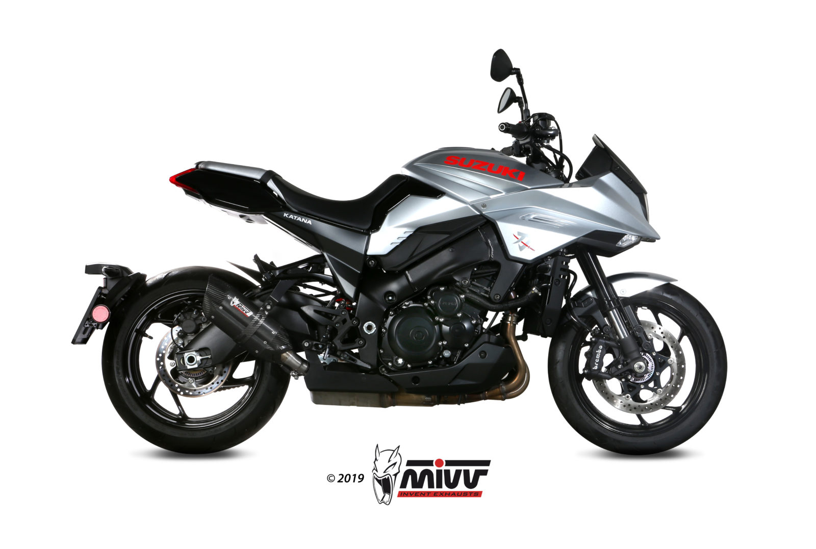 Scarico SUZUKI KATANA Mivv Suono Inox Nero S.056.L9