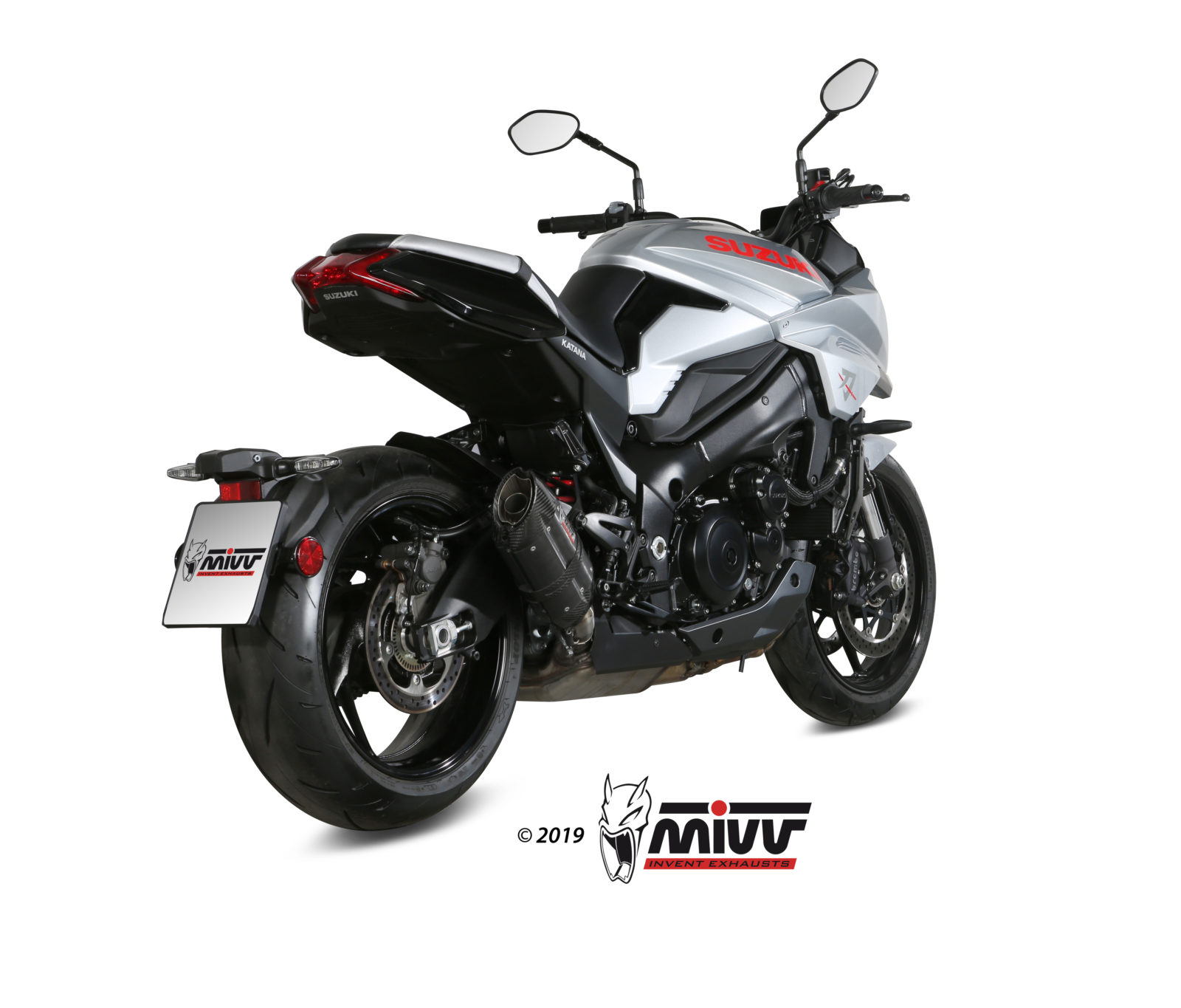 Scarico SUZUKI KATANA Mivv Suono Inox Nero S.056.L9