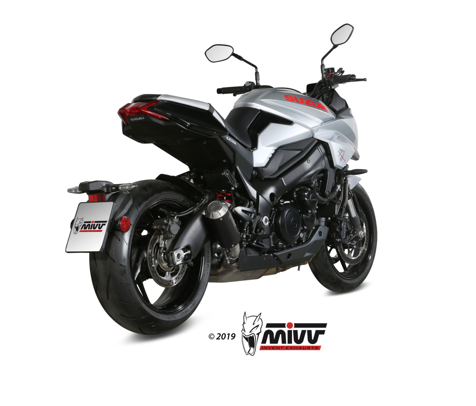 Escape SUZUKI KATANA Mivv MK3 Inox negro S.056.LM3B